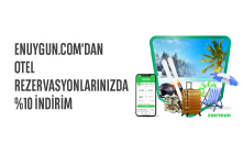 Otel Rezervasyonlarında %10 İndirim ENUYGUN Mobil Uygulamasında!